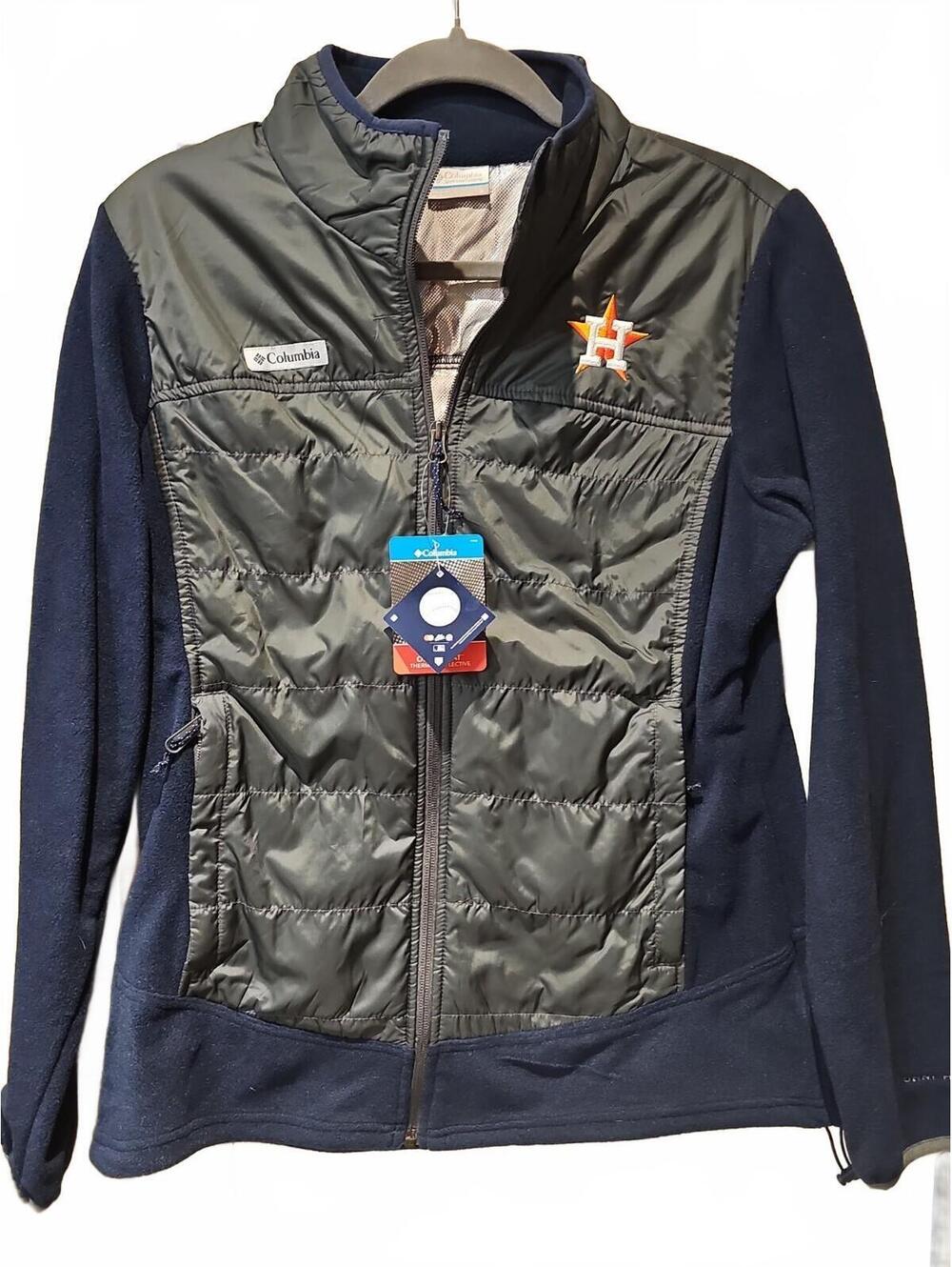 Houston Astros Columbia Basin Butte Omni-Heat Full Zip Jacket Women's L NWT